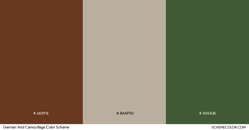 German Arid Camouflage color scheme