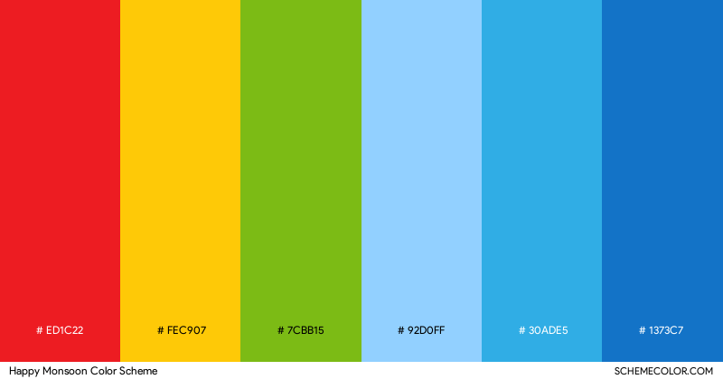 Happy Monsoon color scheme