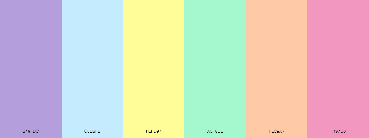 Happy Pastels color scheme
