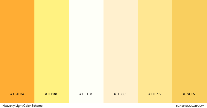 Heavenly Light color scheme