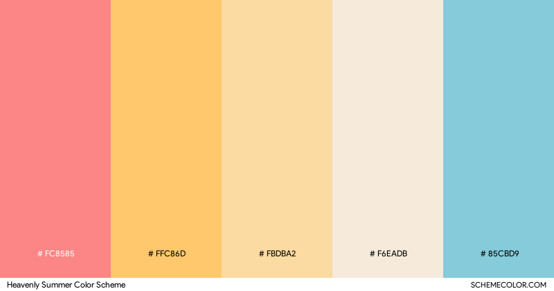 Heavenly Summer color scheme