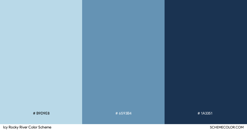 Icy Rocky River color scheme