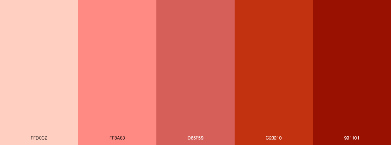 Lunar Eclipses Red color palette