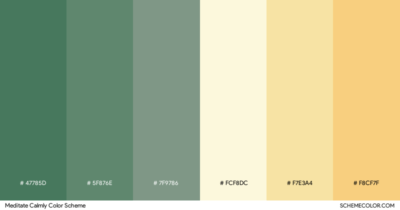 Meditate Calmly color scheme