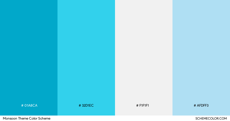 Monsoon Theme color scheme