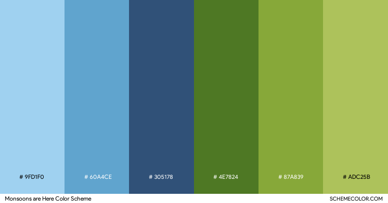 Monsoons are Here color scheme