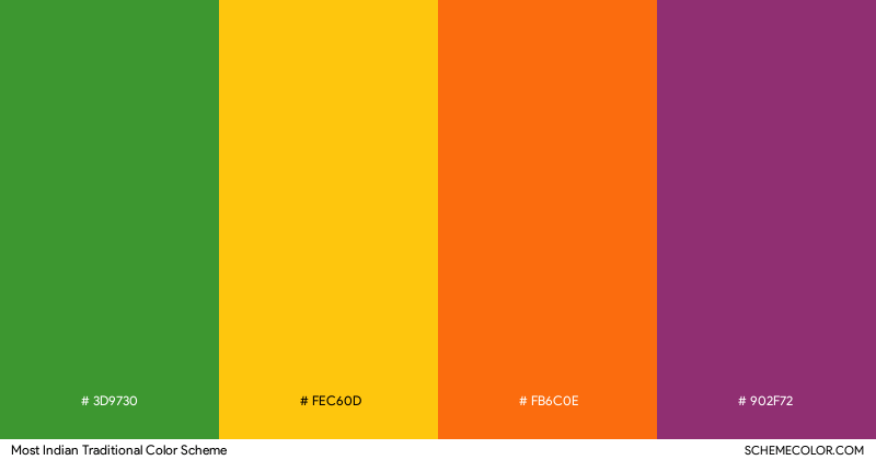 Most Indian Traditional color scheme