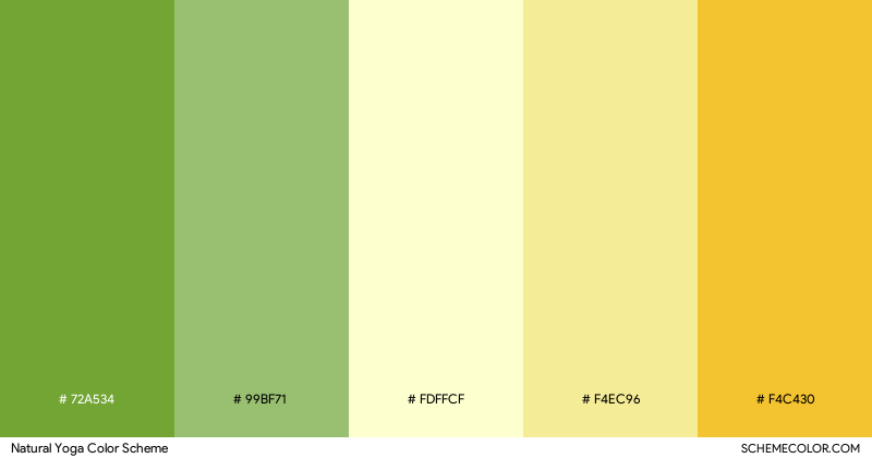 Natural Yoga color scheme