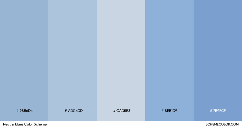 Neutral Blues color scheme
