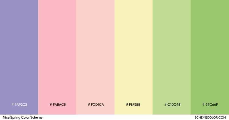 Nice Spring color scheme