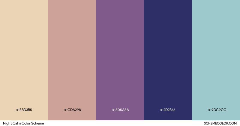 Night Calm color scheme