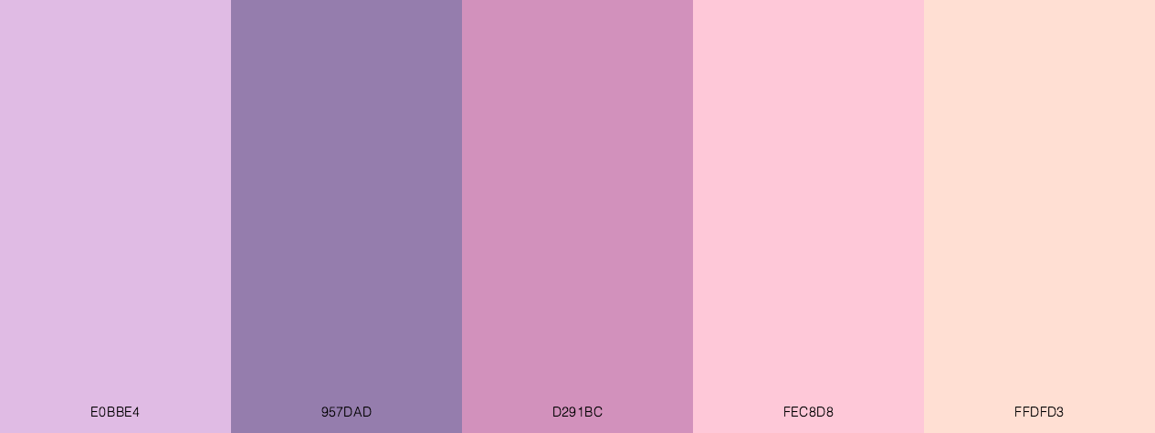 Pastel Color Tones Color Scheme