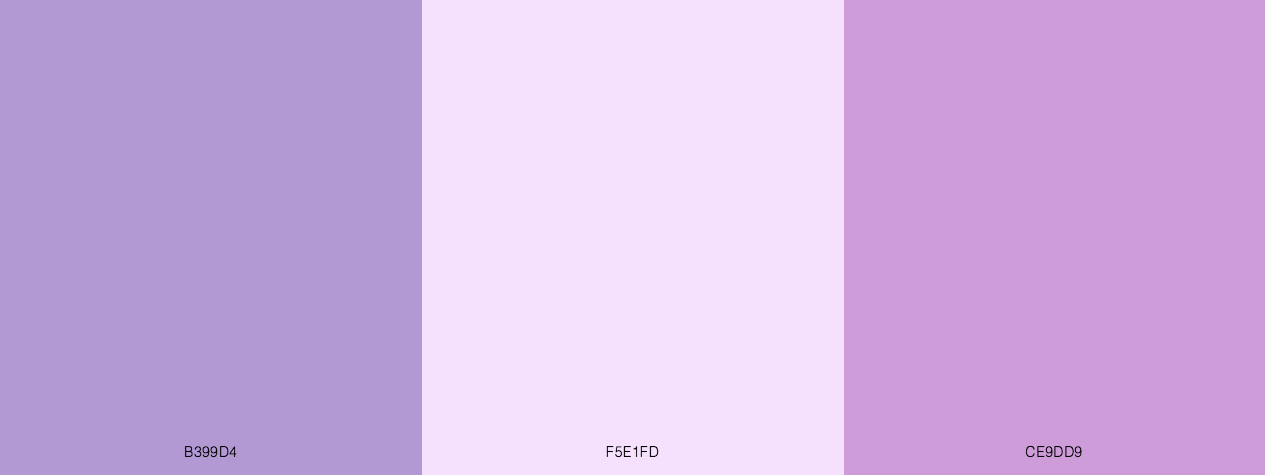 Pastel Purple Dream color scheme