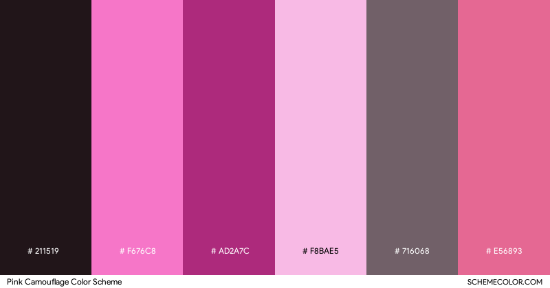 Pink Camouflage color scheme