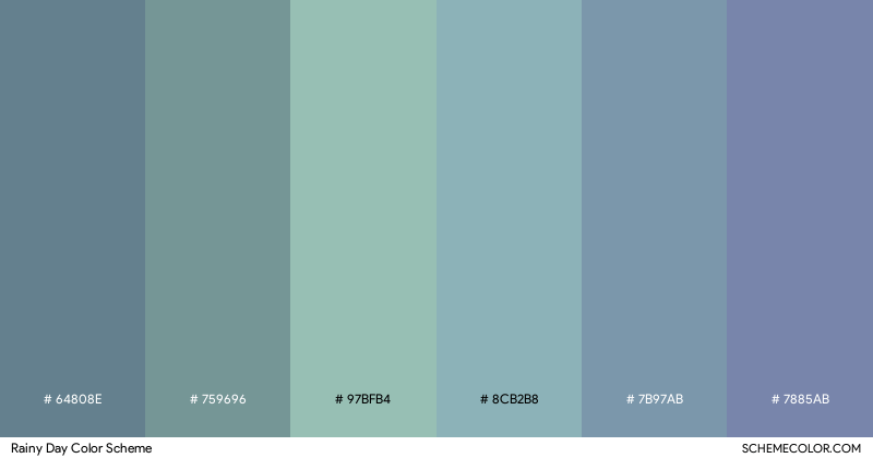 Rainy Day color scheme
