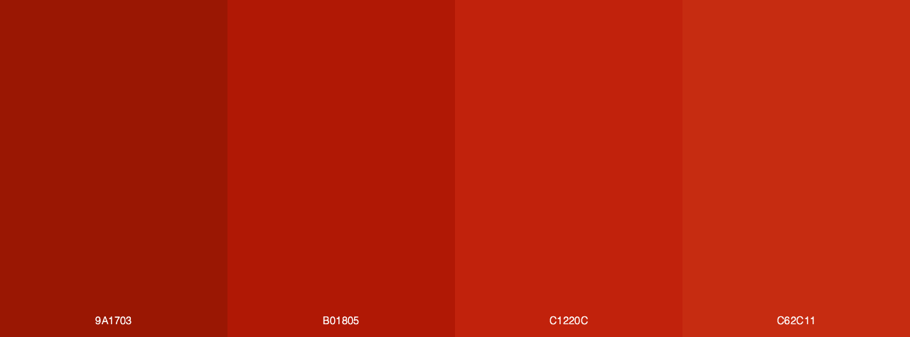 Red Maple Leaf color palette
