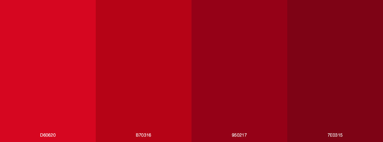 Red Rose color palette