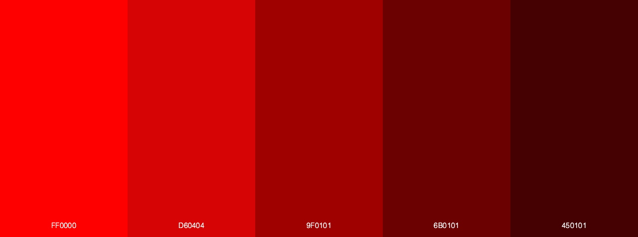 Red To Chocolate color palette