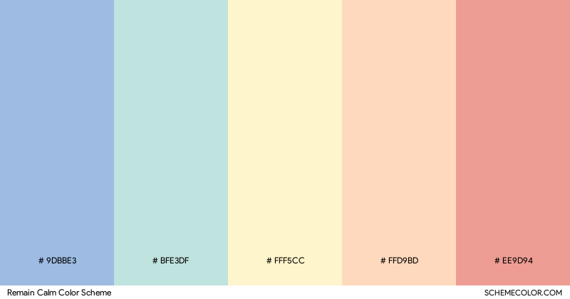 Remain Calm color scheme