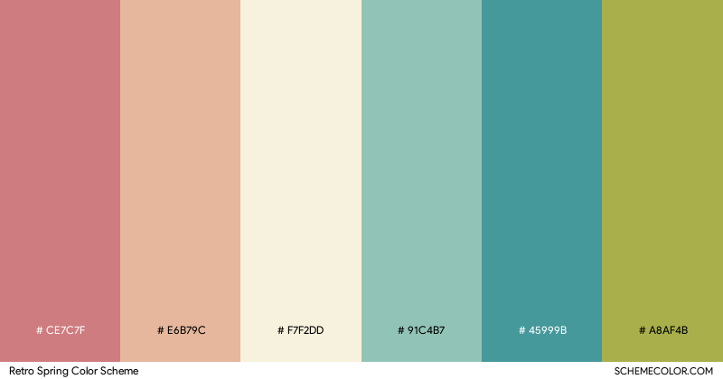 Retro Spring color scheme