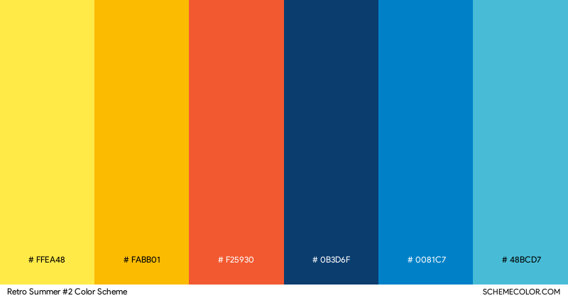 Retro Summer #2 color scheme