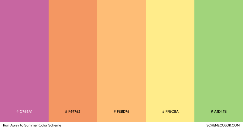 Run Away to Summer color scheme