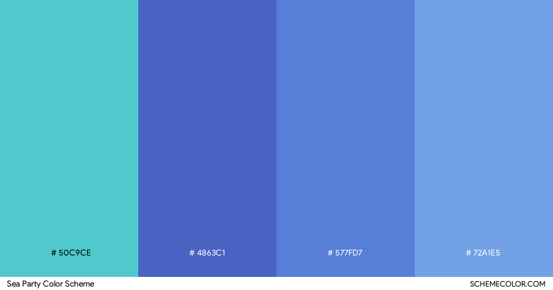 Sea Party color scheme