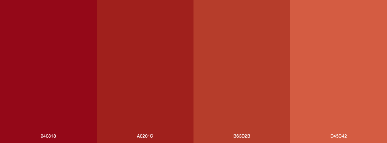 Sedona Red Rocks color palette