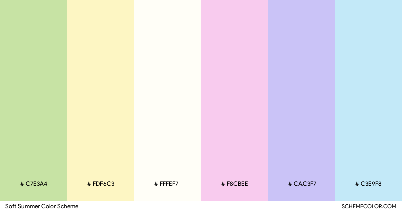 Soft Summer color scheme