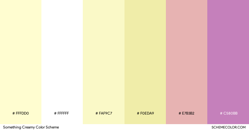 Something Creamy color scheme