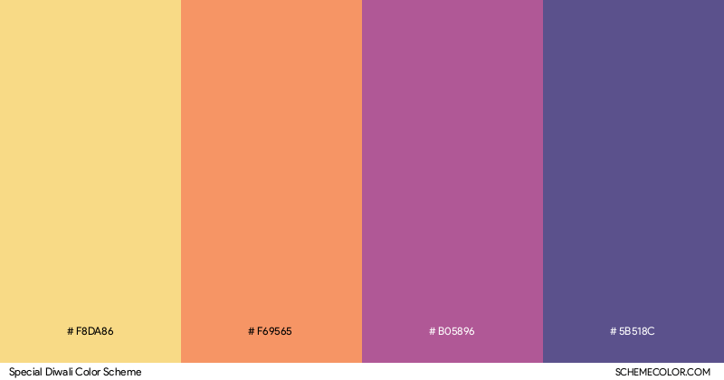 Special Diwali color scheme