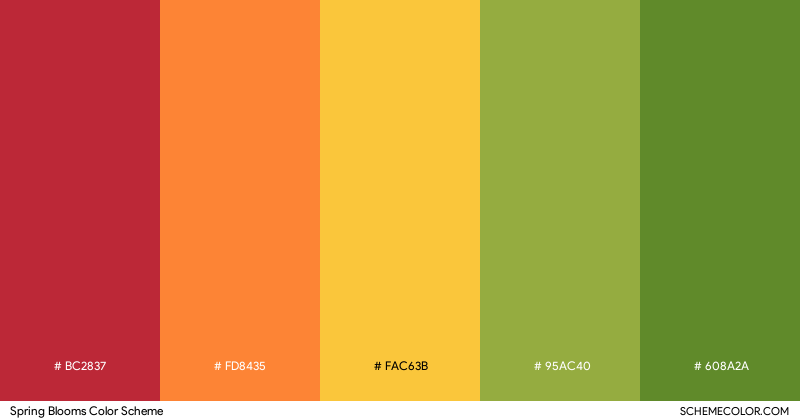 Spring Blooms color scheme