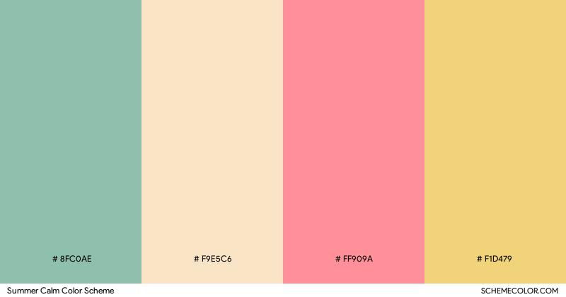 Summer Calm color scheme