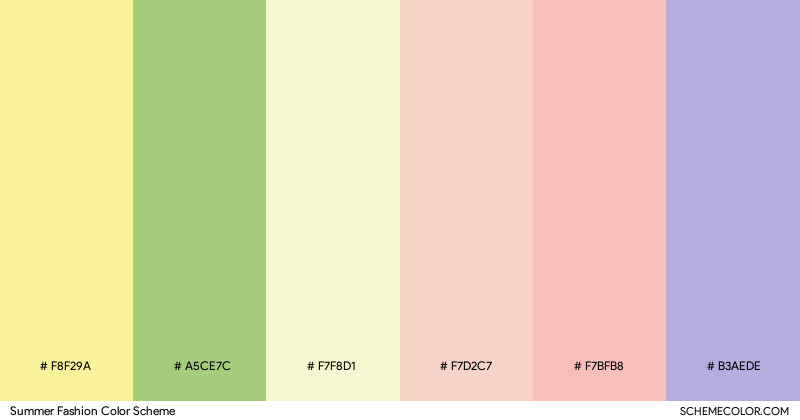 Summer Fashion color scheme