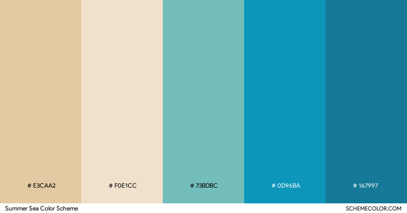Summer Sea color scheme