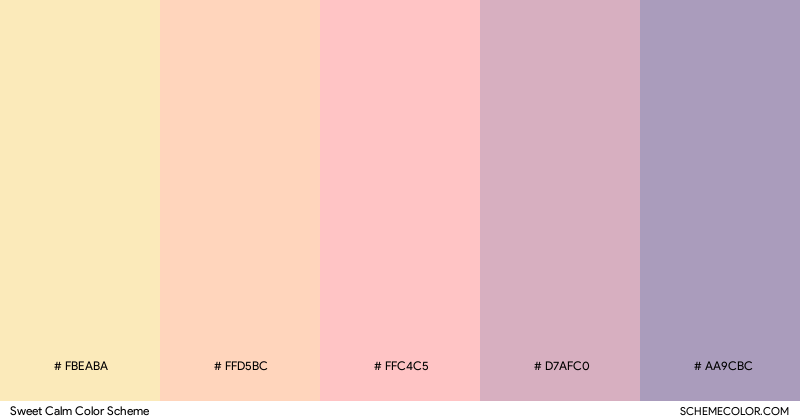 Sweet Calm color scheme