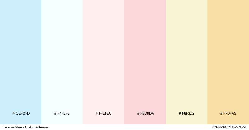 Tender Sleep color scheme