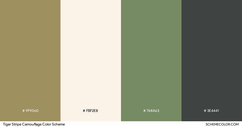 Tiger Stripe Camouflage color scheme