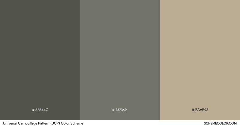 Universal Camouflage Pattern (UCP) color scheme